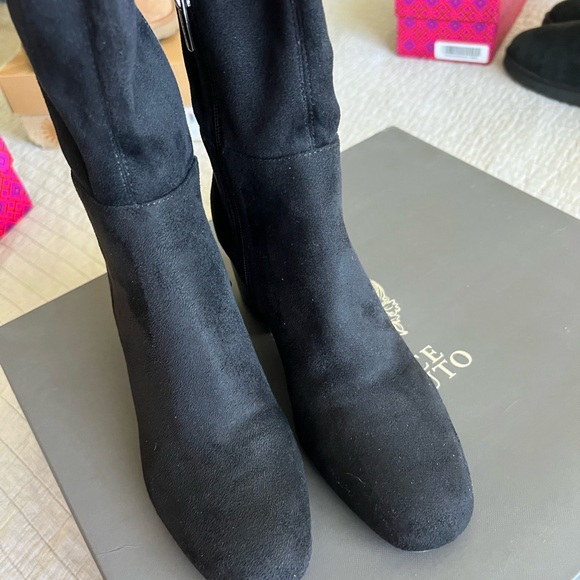 Over knee stretch suede boots - Picture 4 of 6